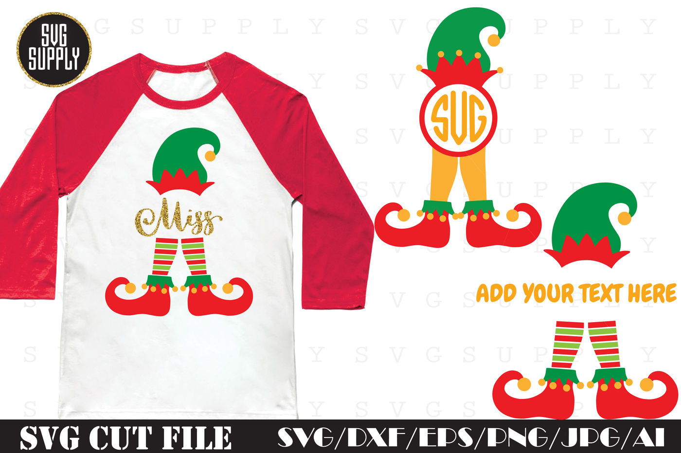 Download Elf Monogram SVG Cut File By SVGSUPPLY | TheHungryJPEG.com