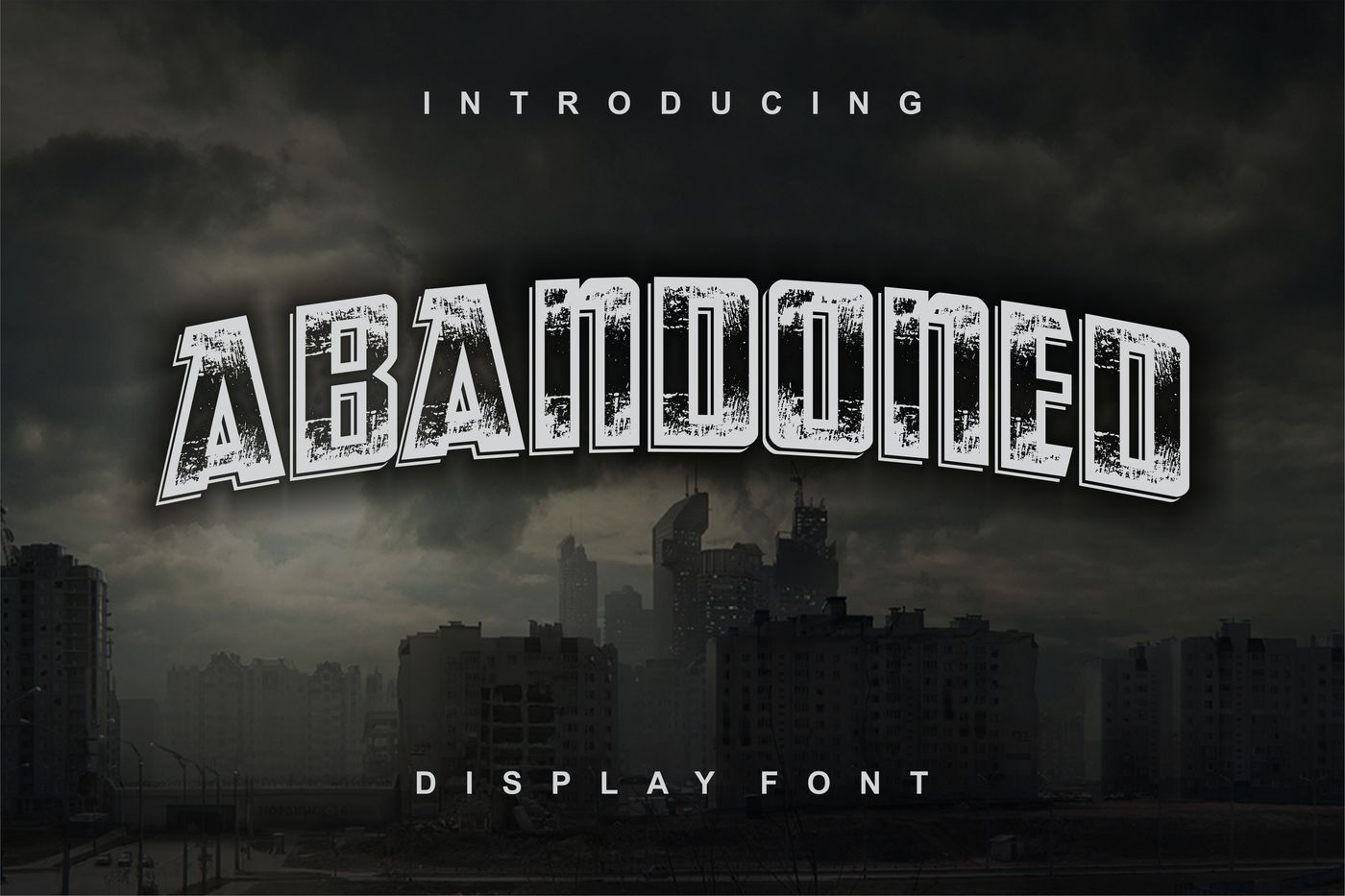Abandoned Typeface Display Font By Vintage Font Lab Thehungryjpeg Com
