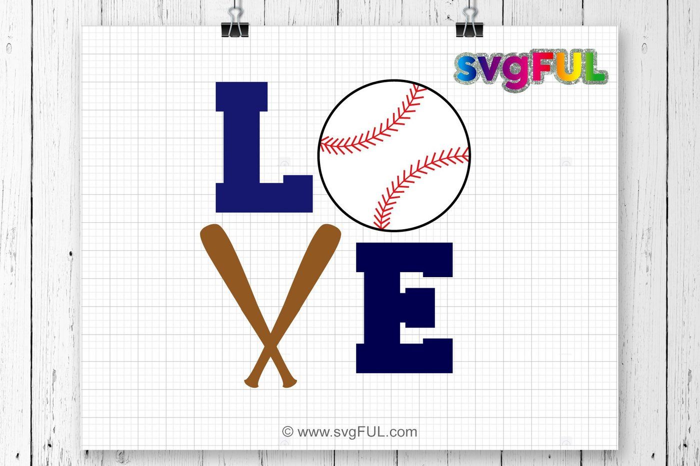 Love My Baseball Player Svg - Layered SVG Cut File