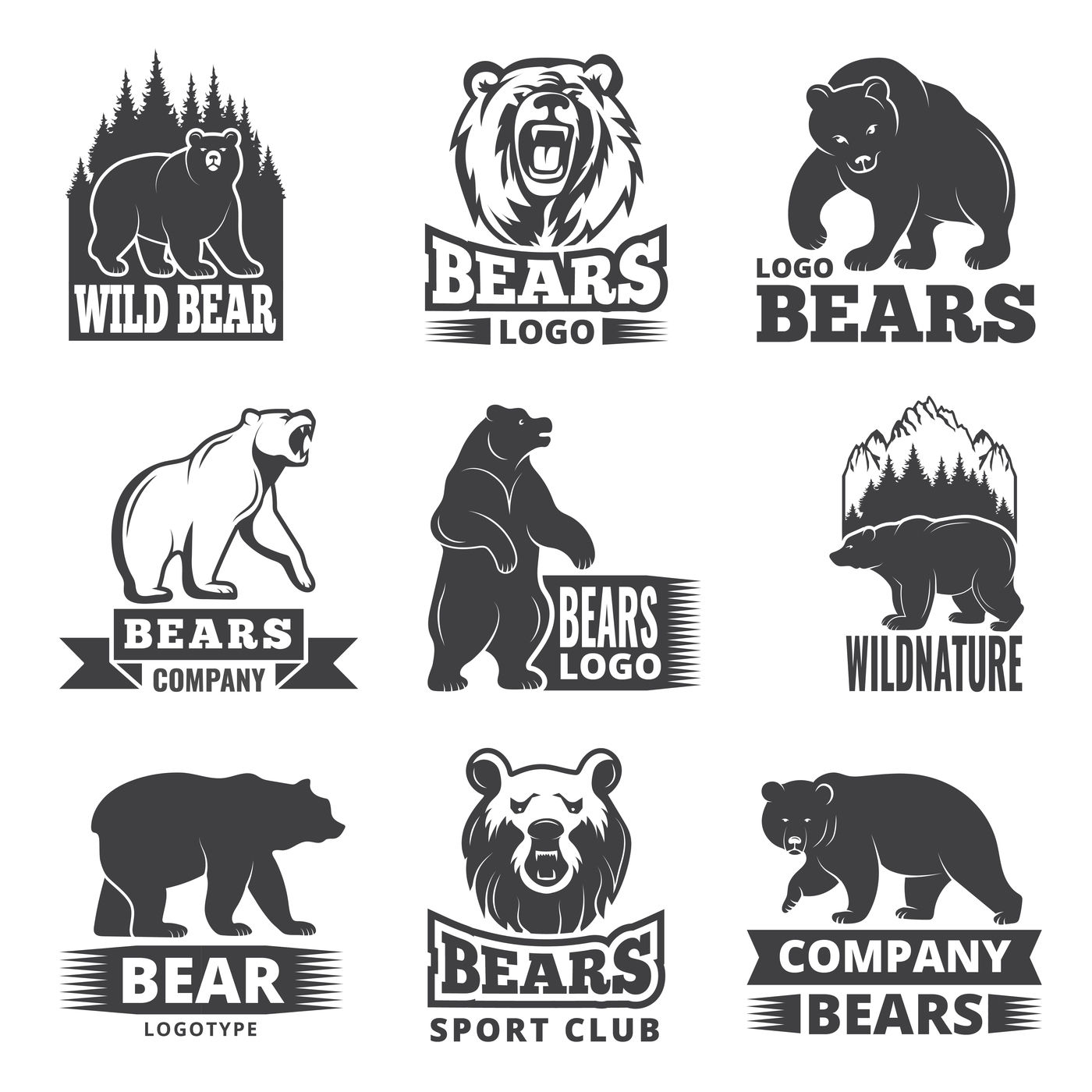 Bear Industry Logo Design