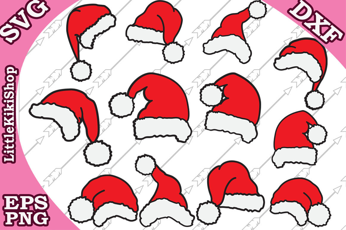 Santa Hat Svg,CHRISTMAS SVG, Santa Claus Svg,Santa Hat clipart By