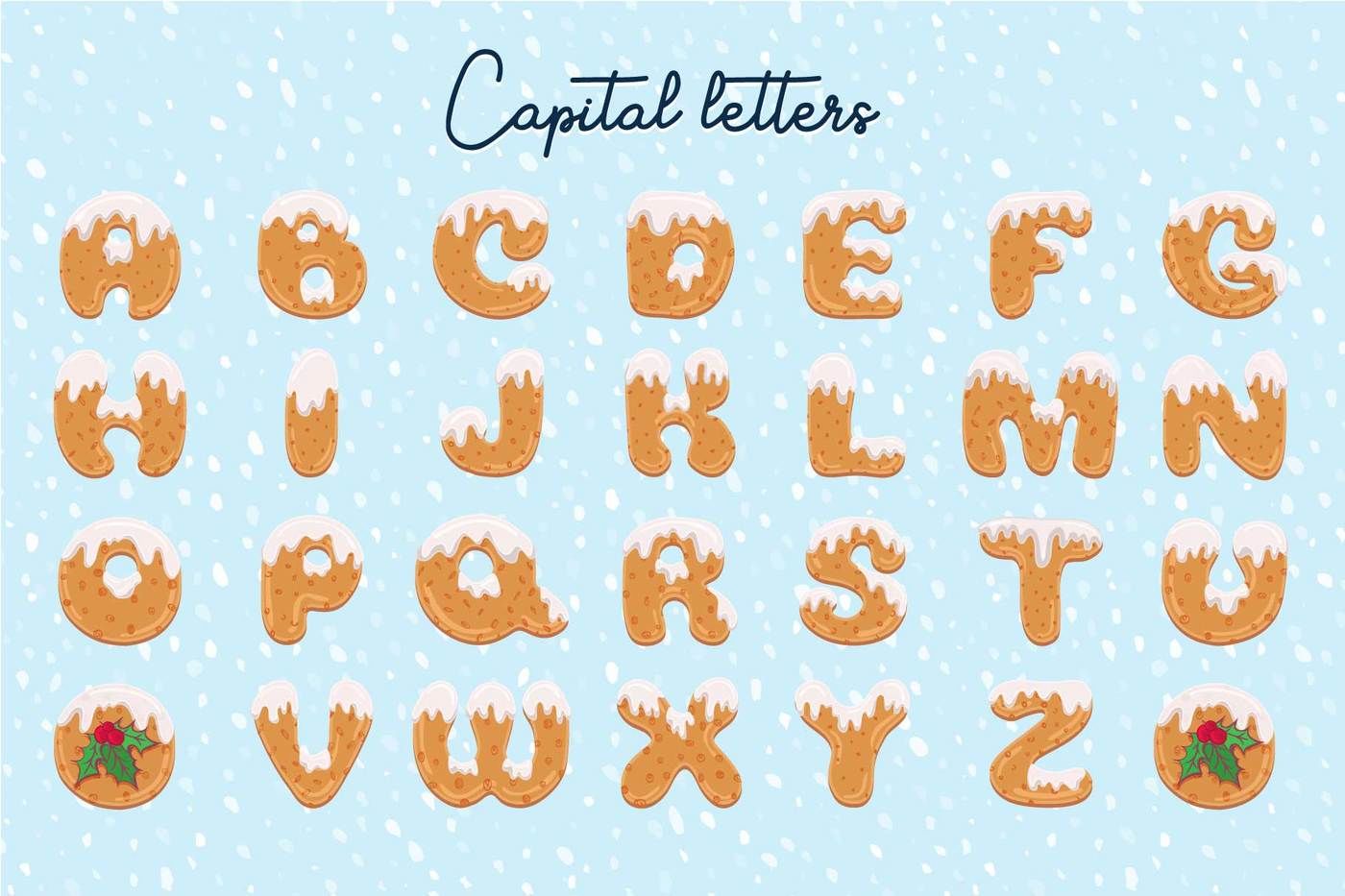Xmas Cookie Font By Zimages Thehungryjpeg Com