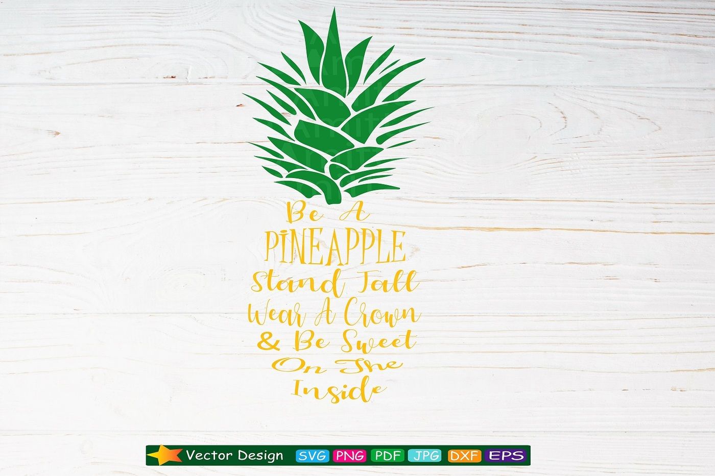 Be A Pineapple Svg Pineapple Quotes Pineapple Clipart By Amittaart Thehungryjpeg Com