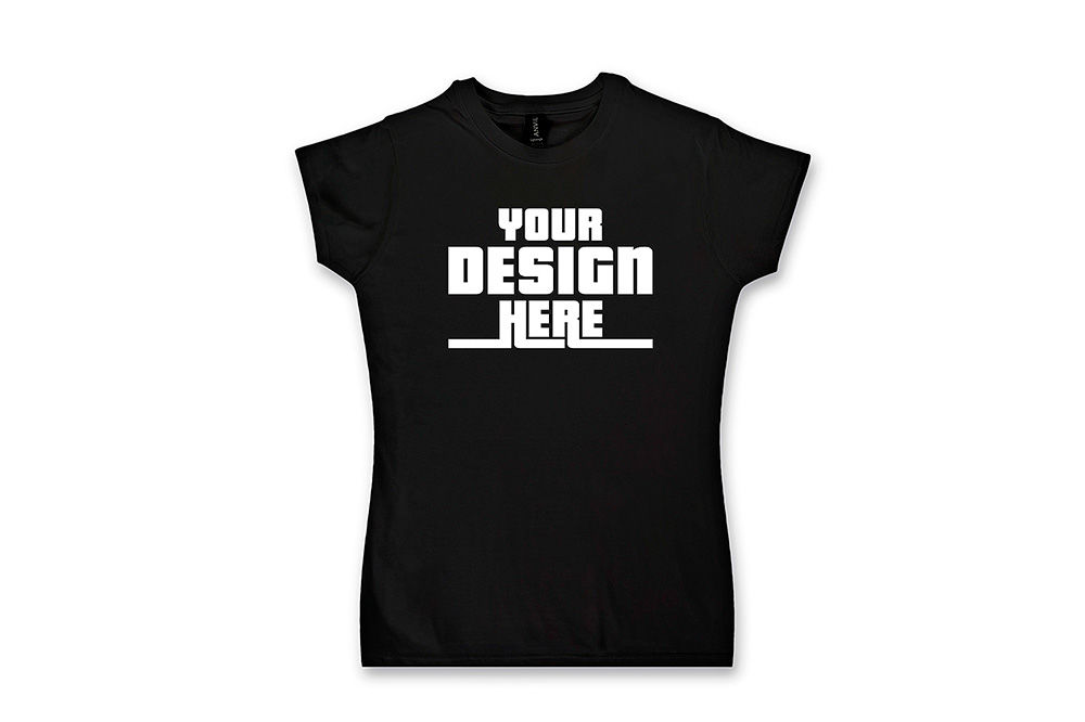 Download Lady's T-shirt Mock up - Psd File with Layers By CraftArtShop | TheHungryJPEG.com