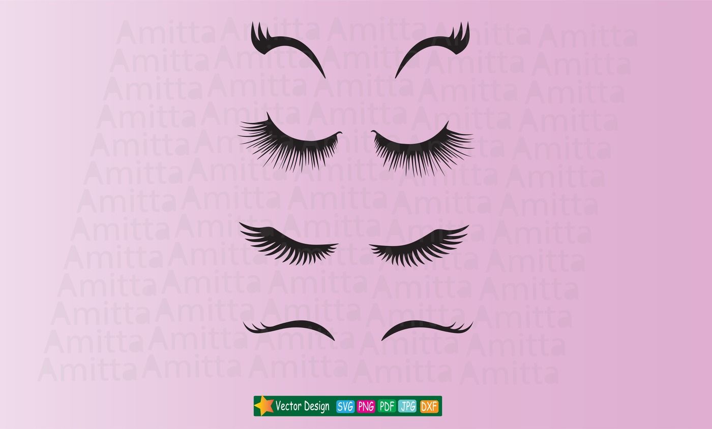 Download Eyelashes SVG Cut Files-Princess eyelashes Svg By AmittaArt | TheHungryJPEG.com