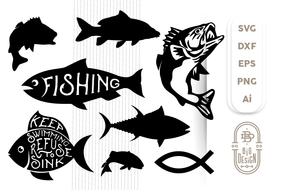 Bass Cricut Fishing Svg