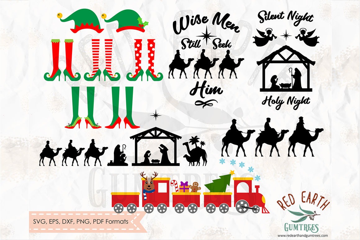 Huge Christmas Bundle In Svg Dxf Png Eps Pdf Formats By Svgbrewerydesigns Thehungryjpeg Com
