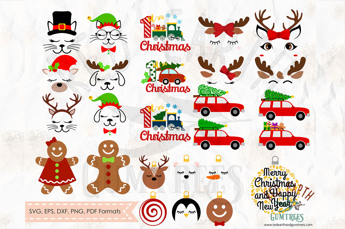 Download Huge Christmas bundle in SVG,DXF,PNG,EPS,PDF formats By SVGBreweryDesigns | TheHungryJPEG.com