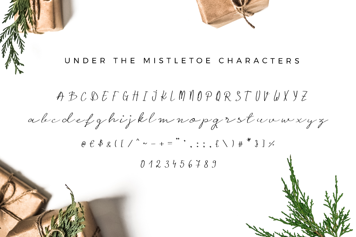 Under The Mistletoe Script Font By Duka Thehungryjpeg Com