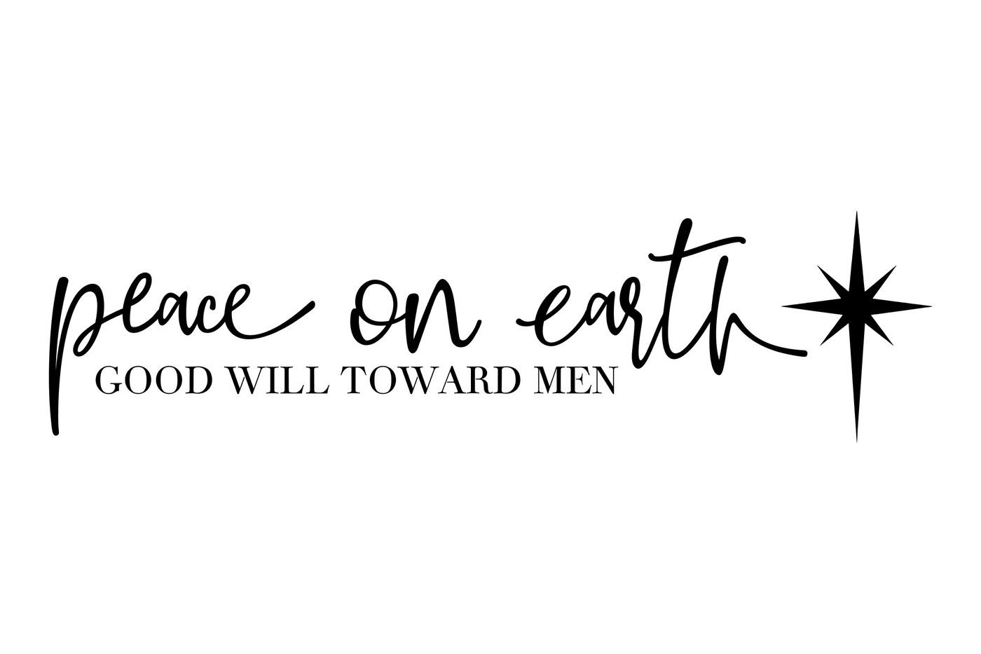 Peace On Earth North Star Svg By Studio 26 Design Co Thehungryjpeg Com
