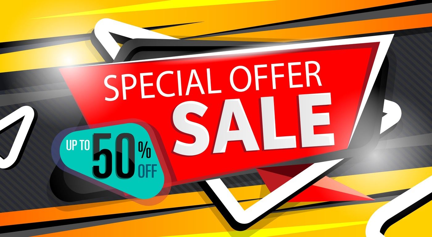 Special offer banner in trendy style By Alfazet Chronicles ...