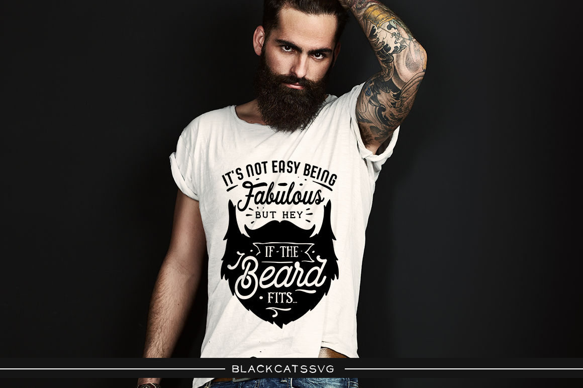 Bearded and fabulous - SVG file By BlackCatsSVG | TheHungryJPEG
