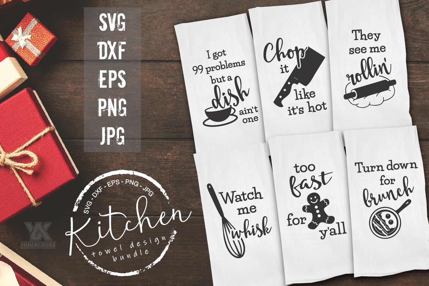 Download Kitchen Towel SVG Bundle By YODERCROSS | TheHungryJPEG.com