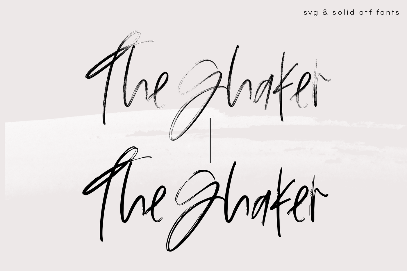 The Shaker Svg Otf Brush Font By Ka Designs Thehungryjpeg Com