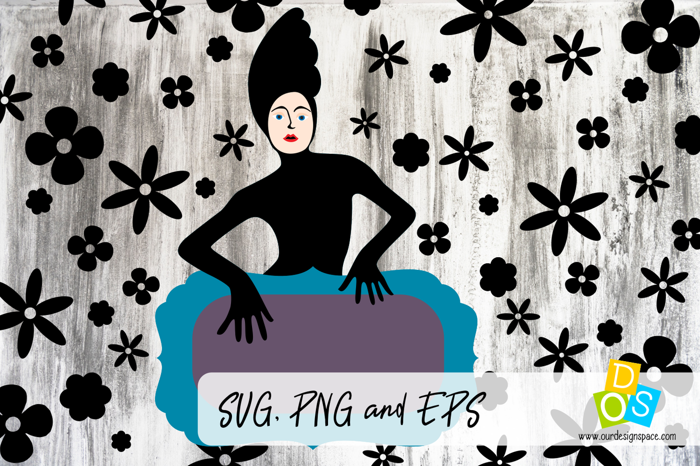Woman In Black Svg Png And Eps By Our Design Space Thehungryjpeg Com