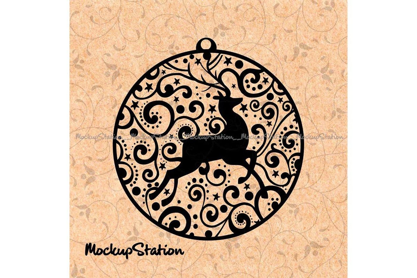 Download Christmas Ball Mandala Svg Boho Winter Reindeer Png By Mockupstation Thehungryjpeg Com