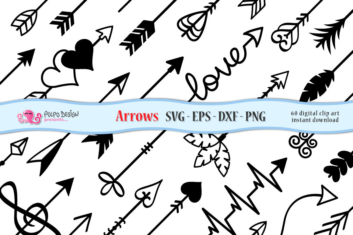 Arrows Svg Eps Dxf Png By Polpo Design Thehungryjpeg 7445