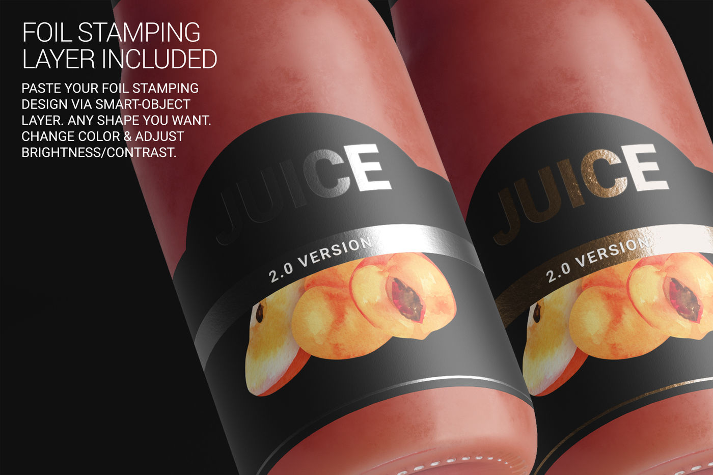 Download Glass Bottle Fruit Juice Mockup Free Mockups Psd Template Design Assets PSD Mockup Templates