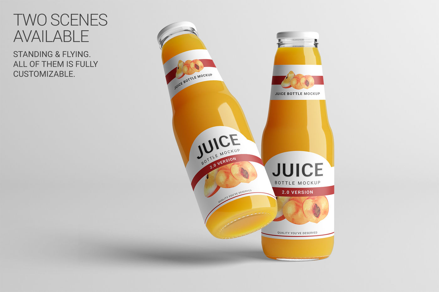 Plastic Juice Bottle Mockup - Free Mockups | PSD Template ...