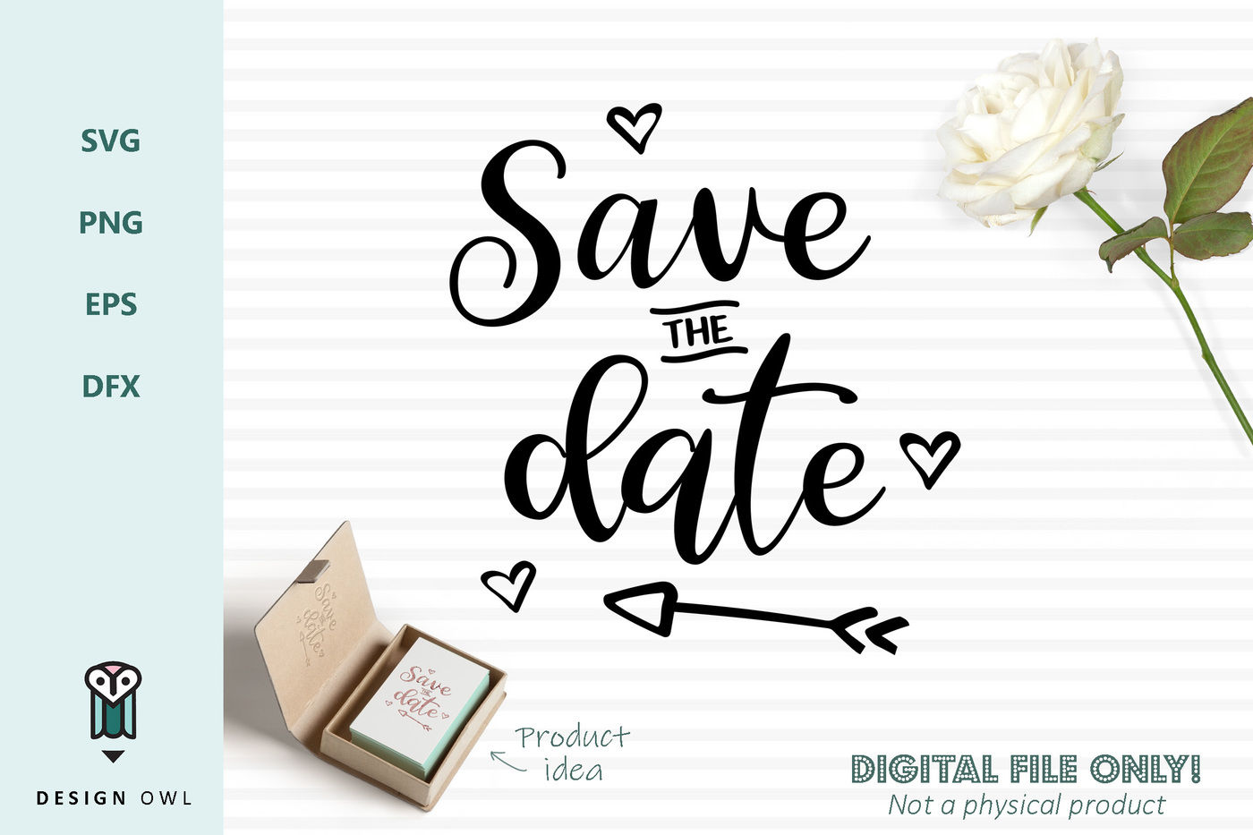 Download Save the date - SVG file By Design Owl | TheHungryJPEG.com