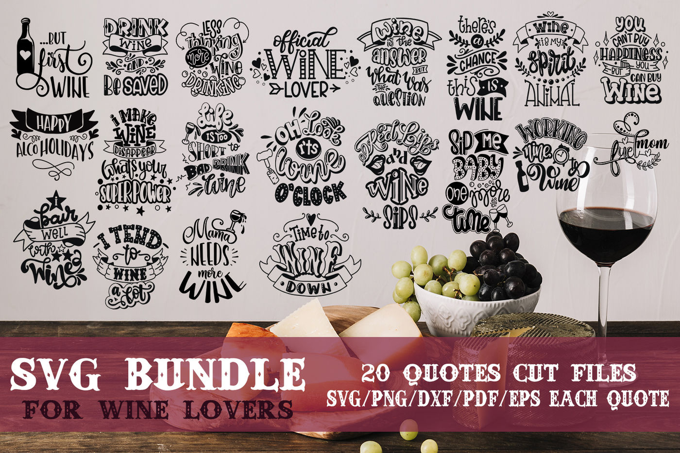 Download Wine bundle SVG By SVG Story | TheHungryJPEG.com