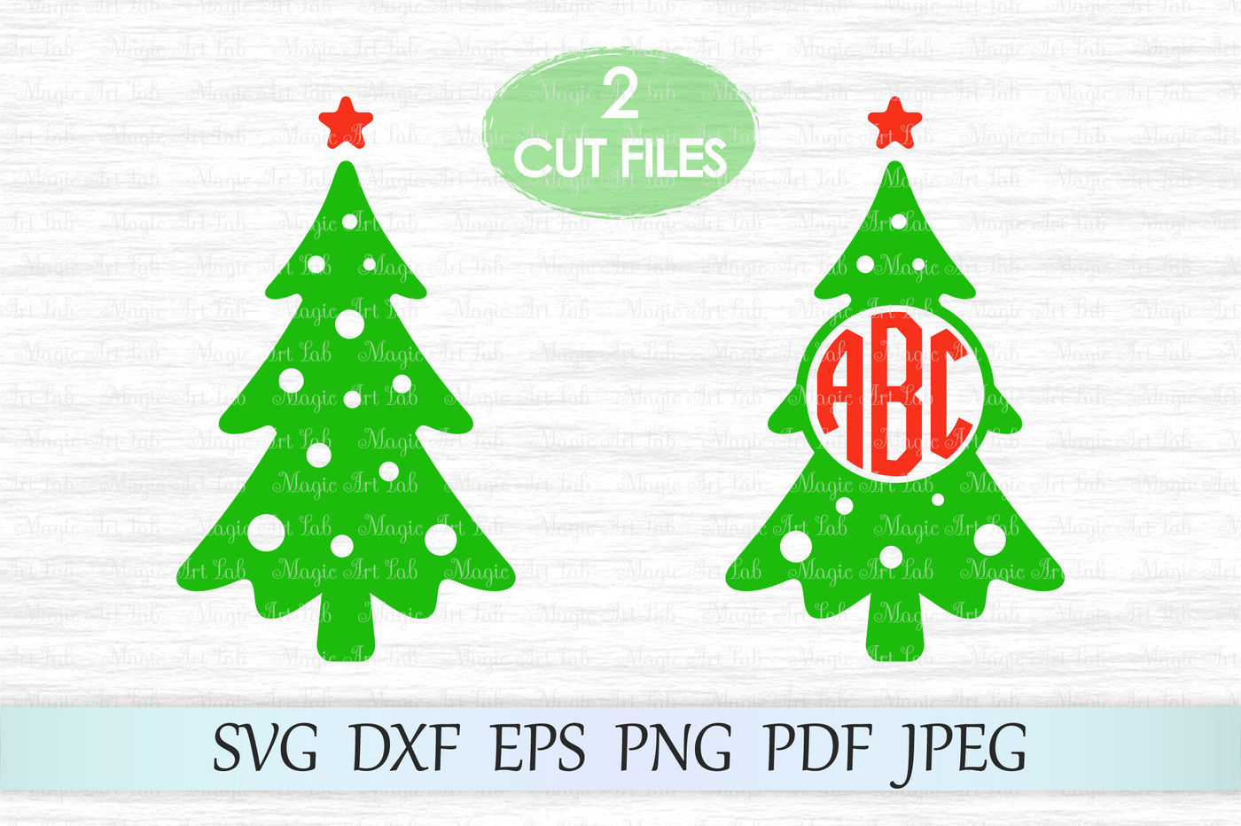 Download Christmas Monogram Svg Christmas Tree Svg Christmas Tree Monogram By Magicartlab Thehungryjpeg Com