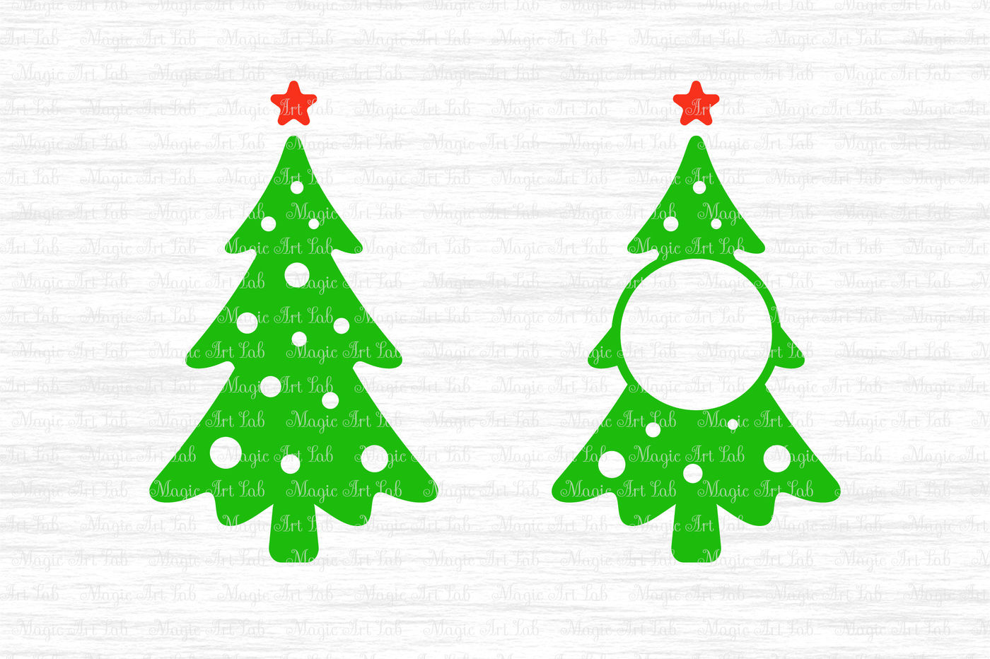 Christmas Monogram Svg Christmas Tree Svg Christmas Tree Monogram By Magicartlab Thehungryjpeg Com