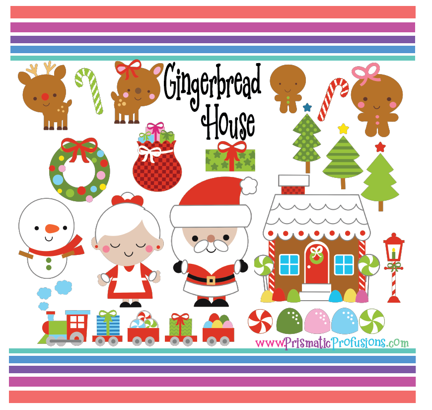 Gingerbread House Svg Gingerbread House Clipart By Prismatic Profusions Thehungryjpeg Com