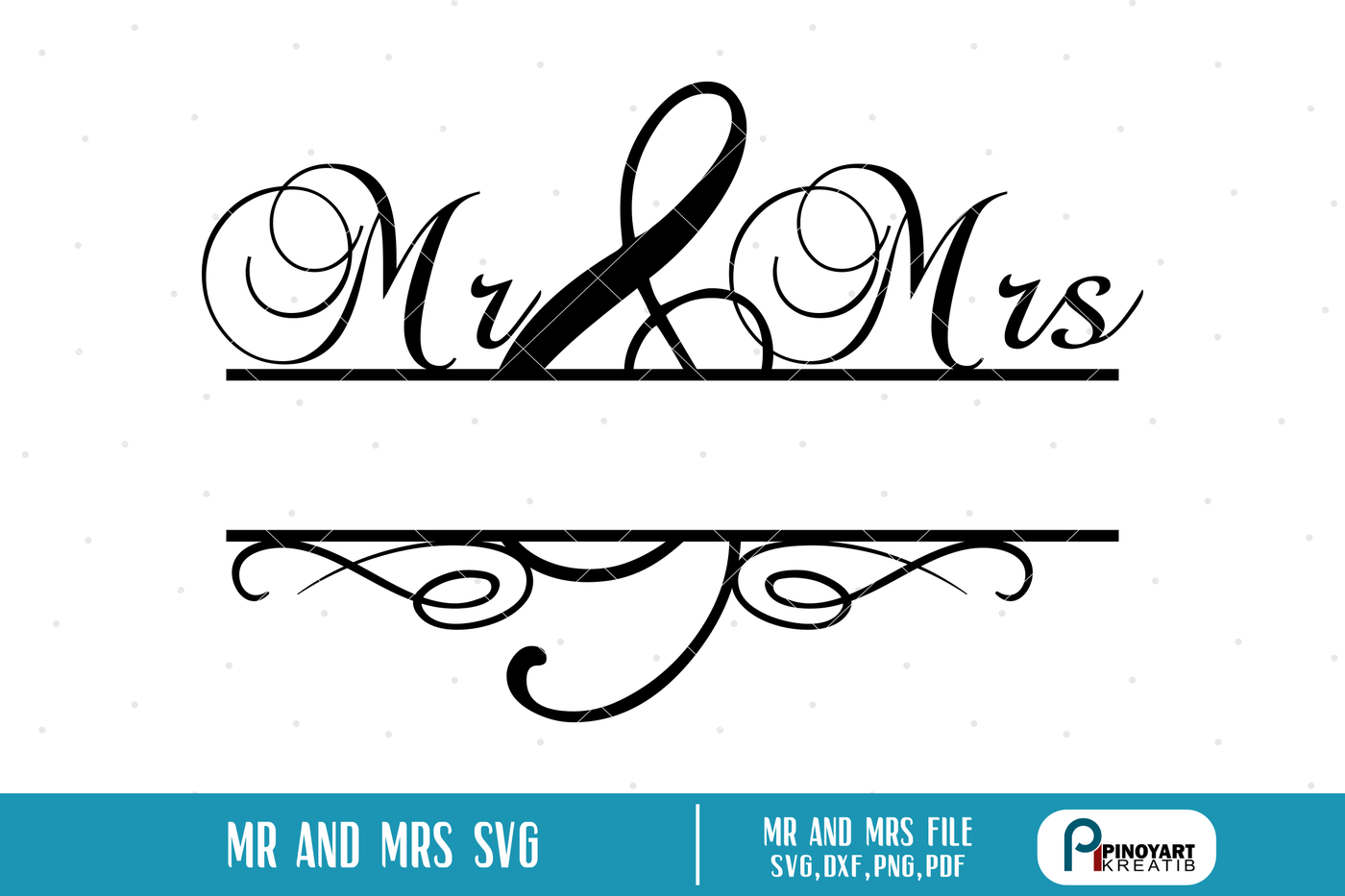 Mr And Mrs Svg Mr And Mrs Split Monogram Svg Wedding Svg Svg File By Pinoyart Thehungryjpeg Com