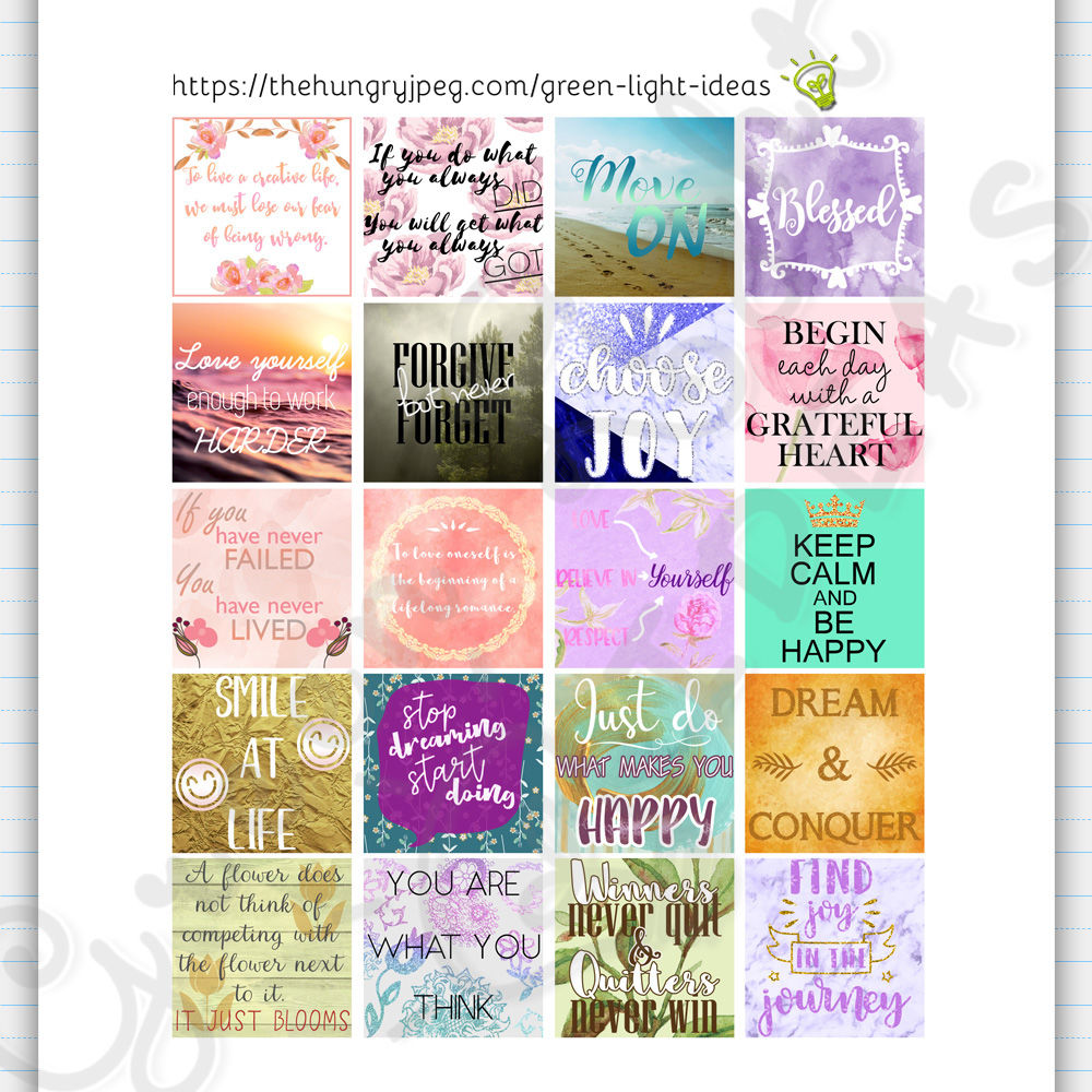Inspirational Quote Planner Stickers for a Variety of Planners,  Motivational Quote Stickers, Inspirational Quotes