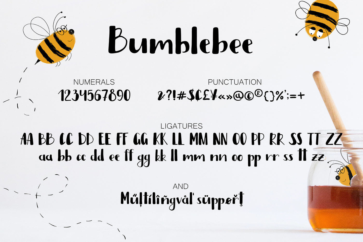 Bumblebee Font By Annykos Thehungryjpeg Com