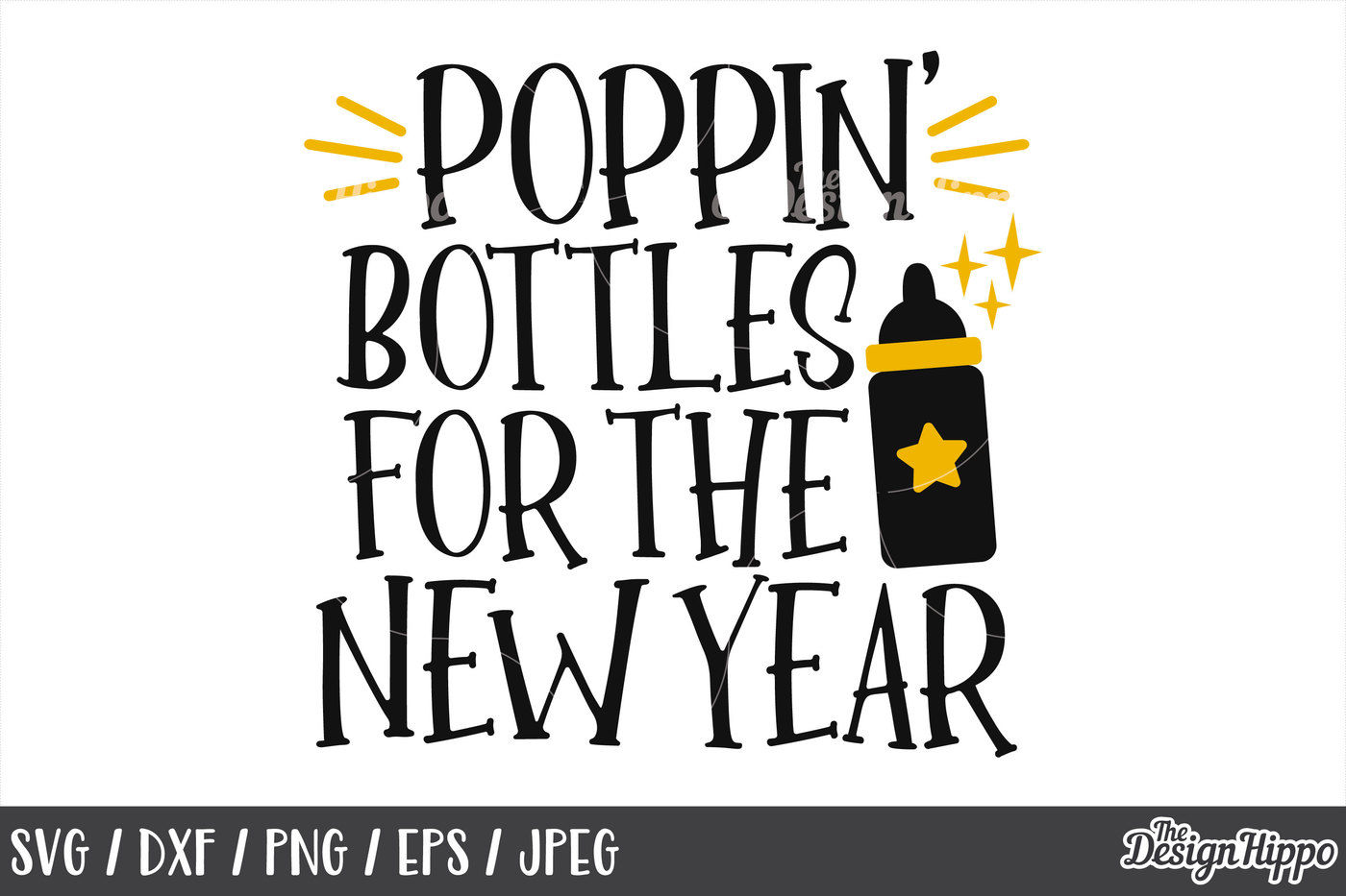 New Year S Eve Bundle 10 Svg Png Eps Dxf Jpeg Cutting Files By The Design Hippo Thehungryjpeg Com