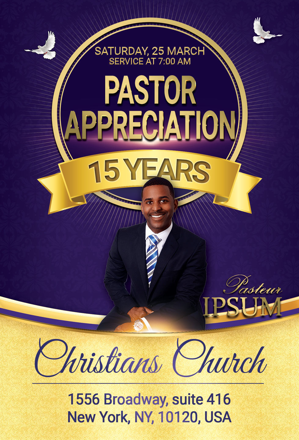 Church Flyer Anniversary Pastor Appreciation Flyer By artolus ...