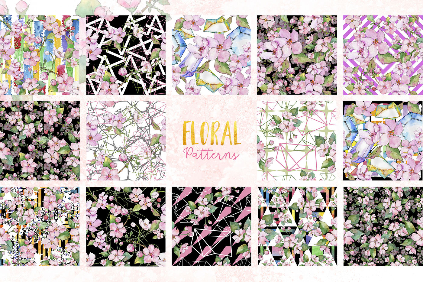 Cherry Blossoms Watercolor png By MyStocks | TheHungryJPEG.com