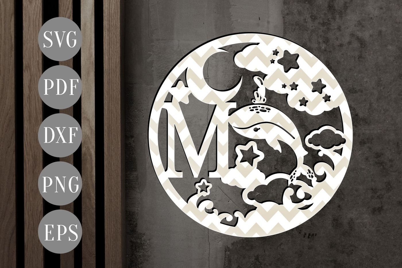 Letter M Monogram Papercut SVG By Personal Epiphany ...