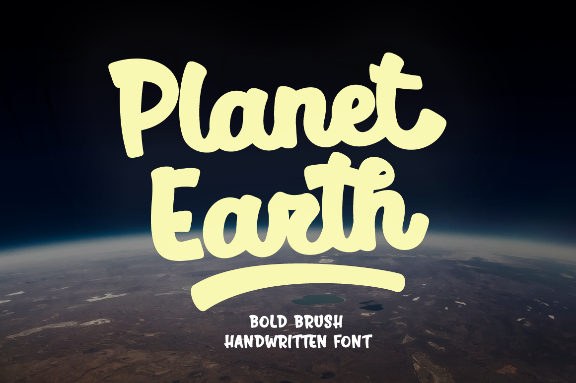 Planet Earth By Larin Type Co. | TheHungryJPEG