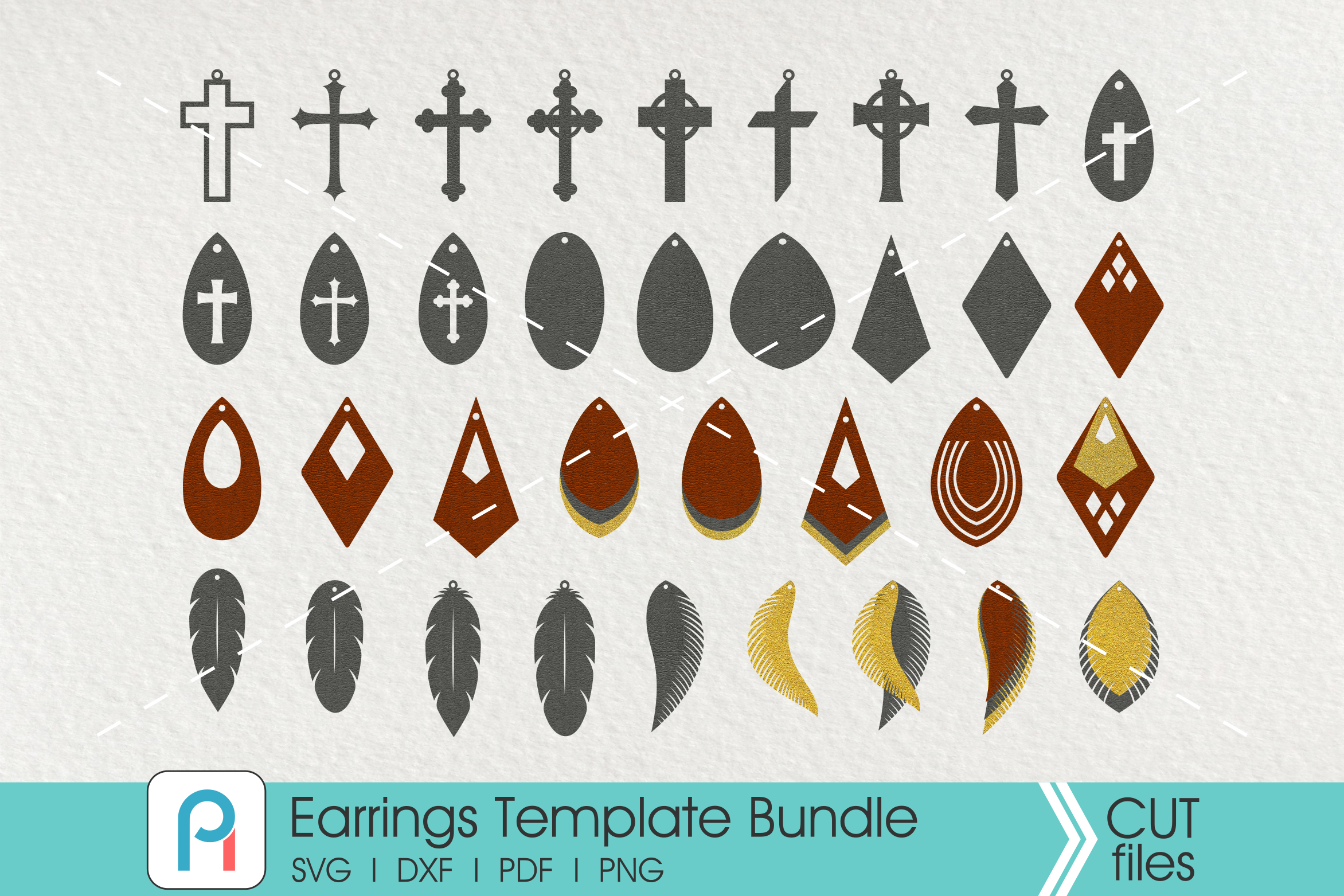Download New Download Free Svg Files Creative Fabrica Leather Earrings Svg Free PSD Mockup Templates
