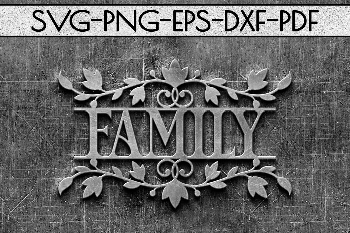 Download Family Sign Papercut Template, Home Decor SVG, EPS, PDF By ...