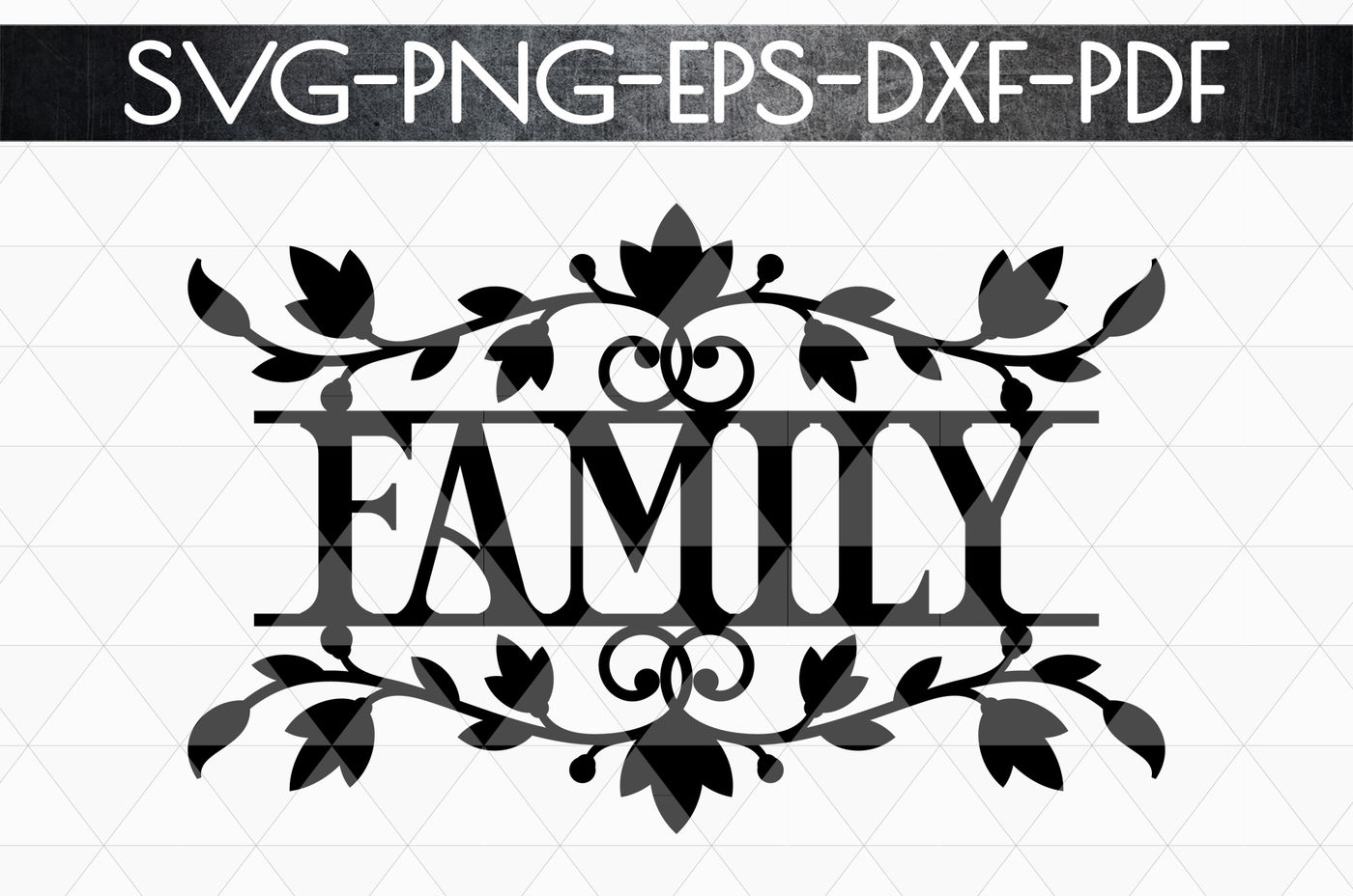 Family Sign Papercut Template Home Decor Svg Eps Pdf By Mulia Designs Thehungryjpeg Com