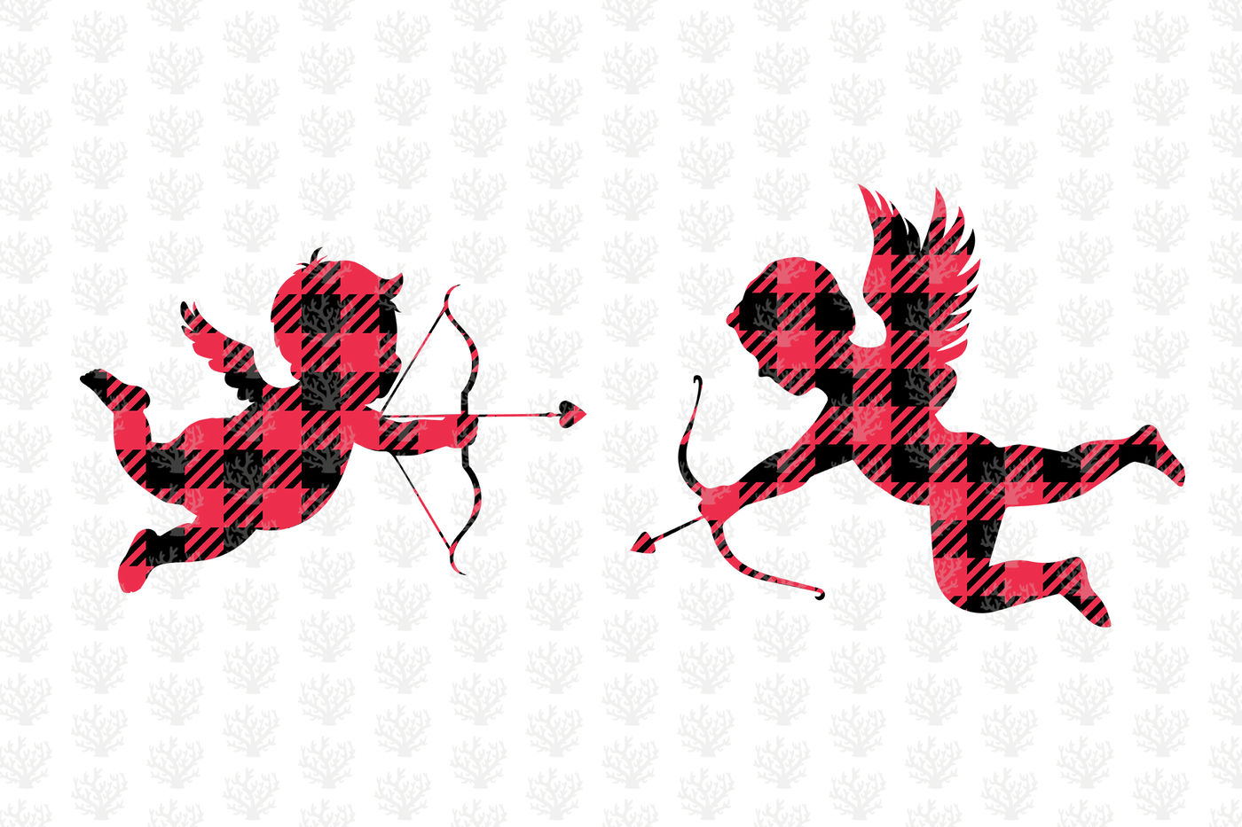 Buffalo Plaid Love Clipart Love Valentine Svg Eps Png By Coralcuts Thehungryjpeg Com