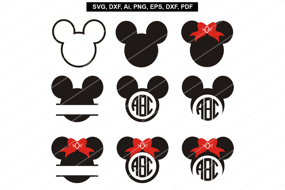 Mickey Mouse Svg