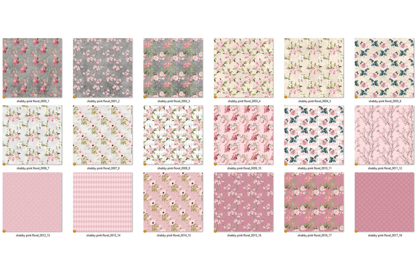 Download Shabby Pink Floral Digital Paper By Digital Curio ...