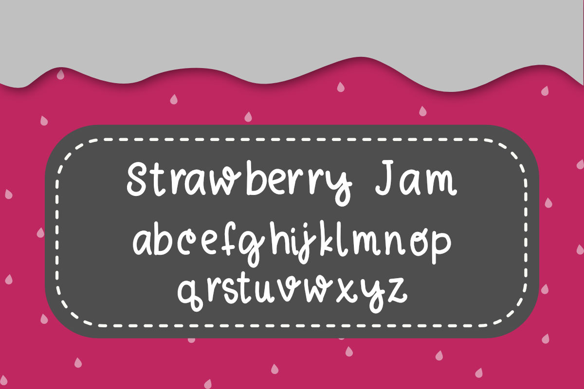 Strawberry Jam Font By Nicole Forbes Designs Thehungryjpeg Com