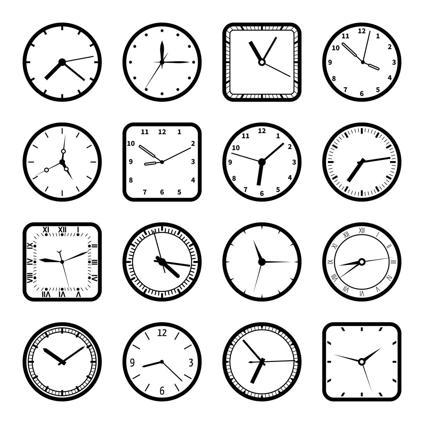 Clock Face Vector Art, Icons, and Graphics for Free Download