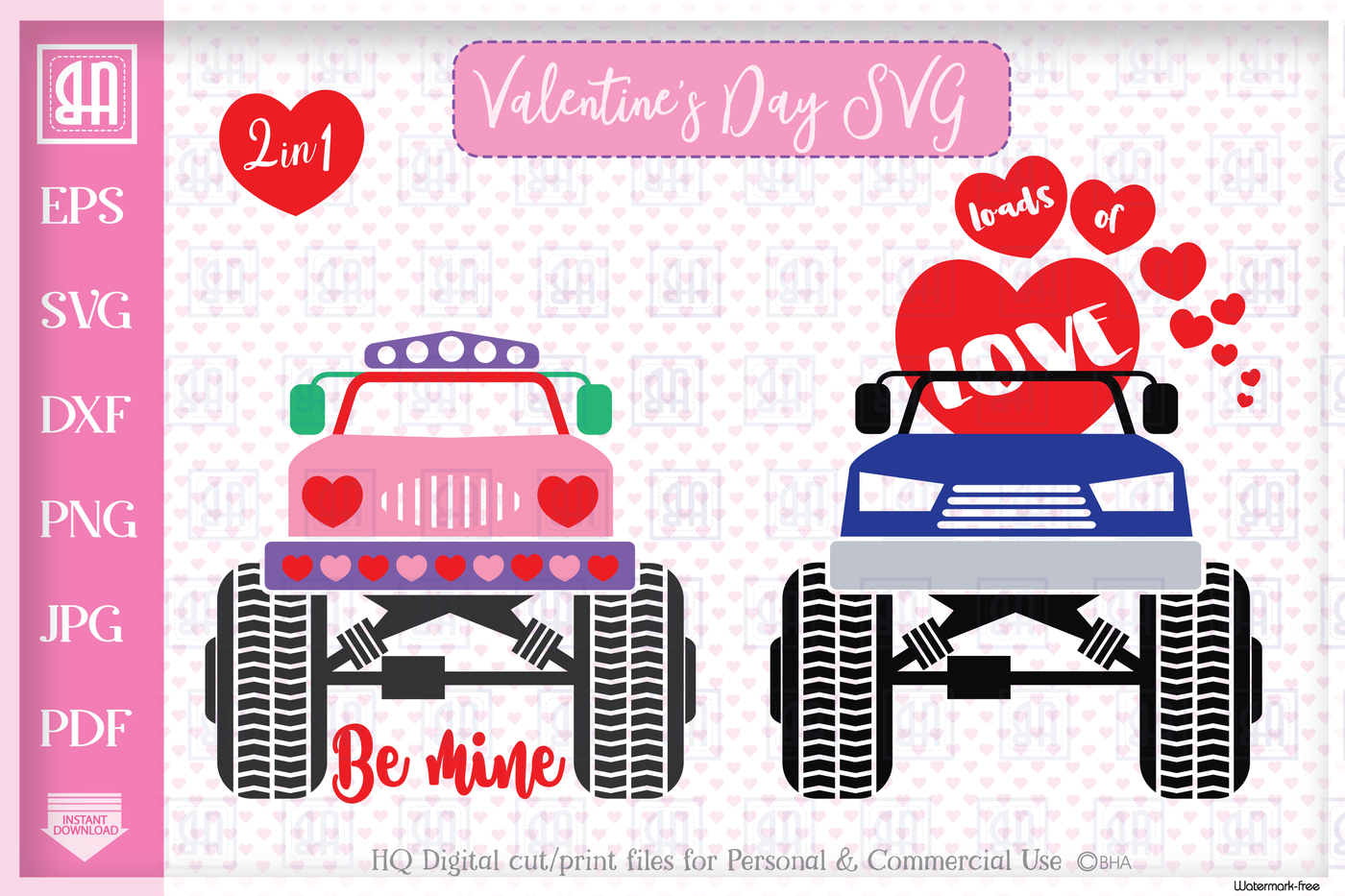Valentine S Truck Svg Valentine S Day Truck Bundle Mini By Blueberry Hill Art Thehungryjpeg Com