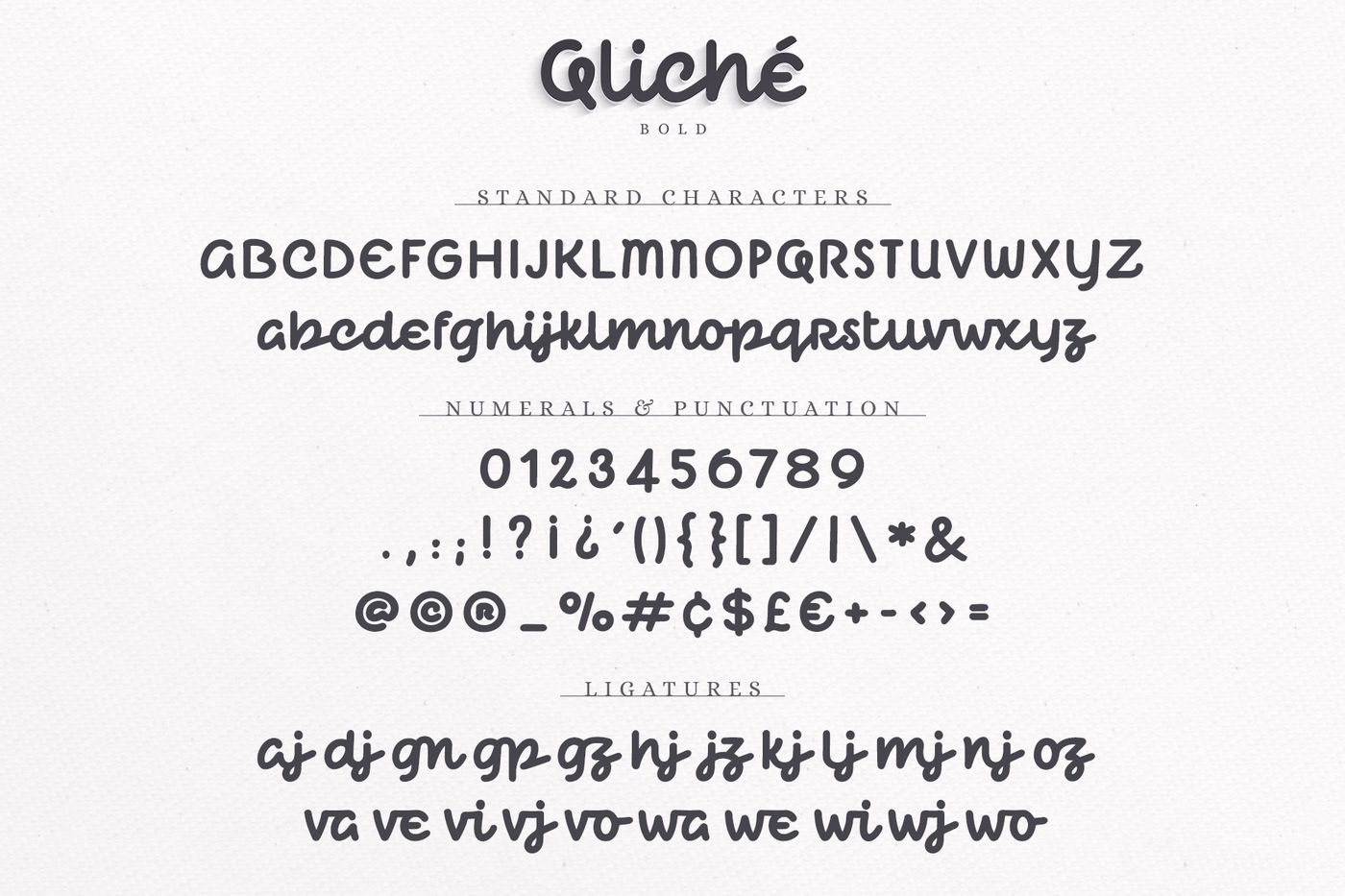 Qliche Typeface By Ayca Atalay Creative Thehungryjpeg Com