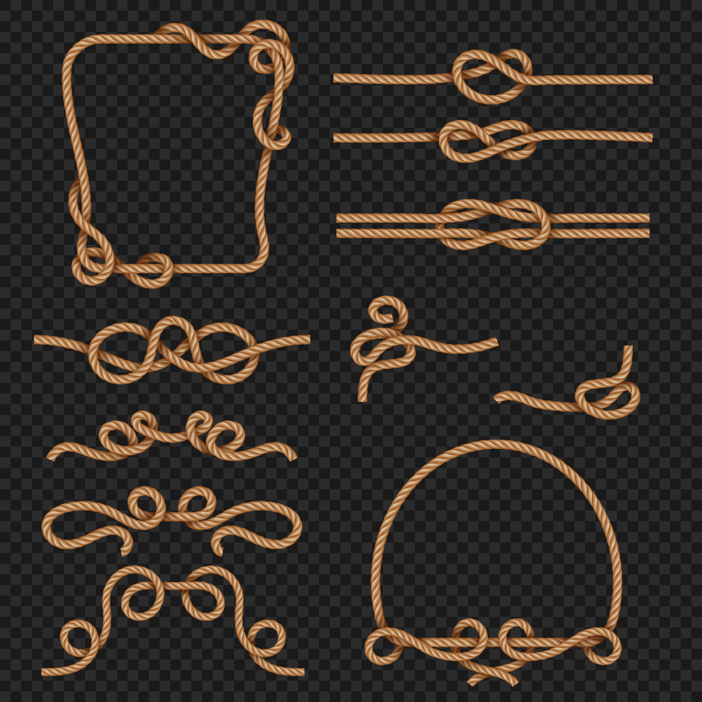 rope frame vector