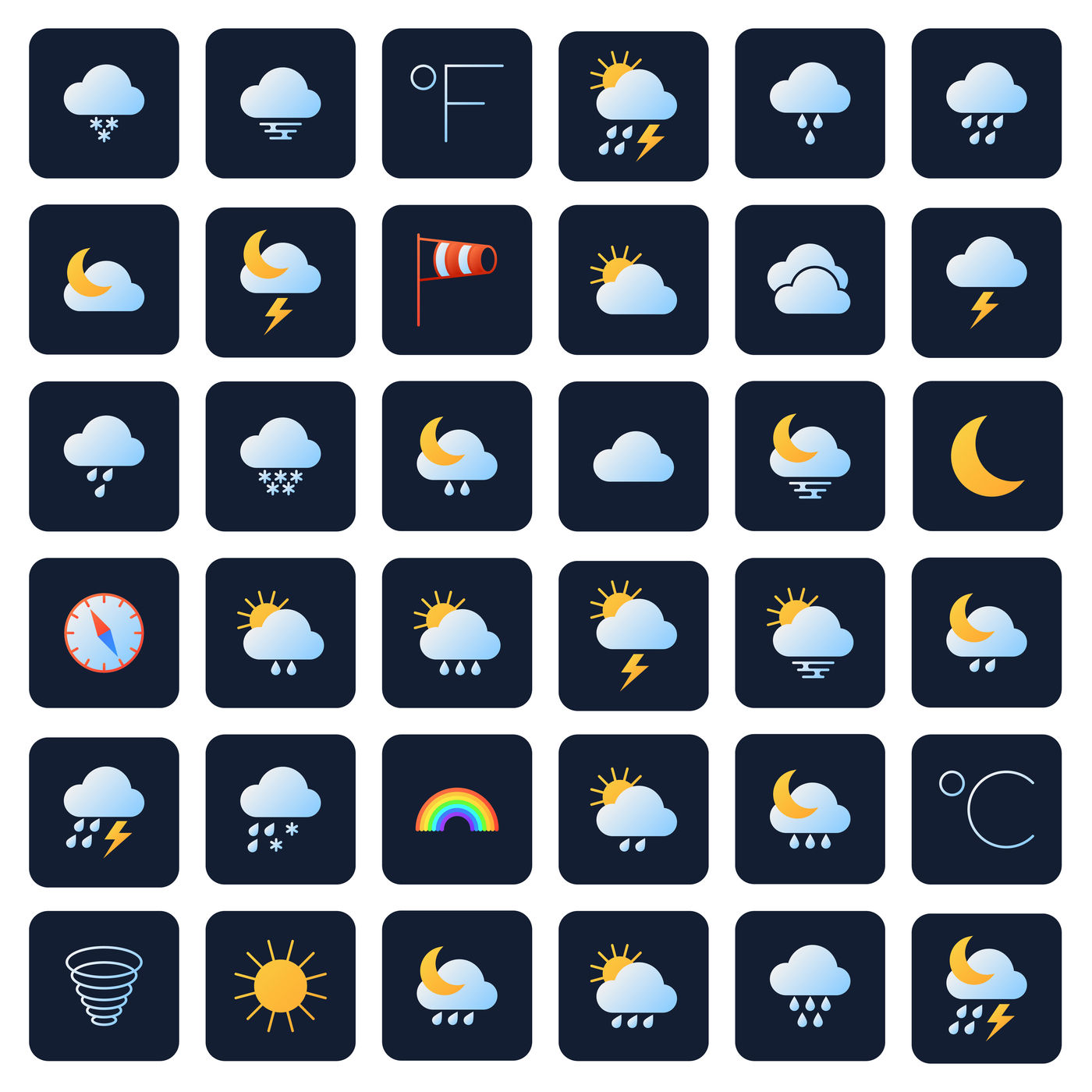 Weather Radar Symbols