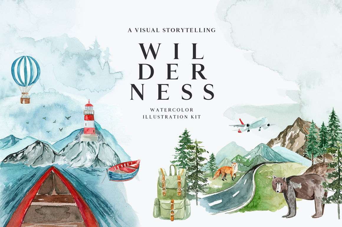 Wilderness A Visual Storytelling By Little Magic Box Thehungryjpeg Com