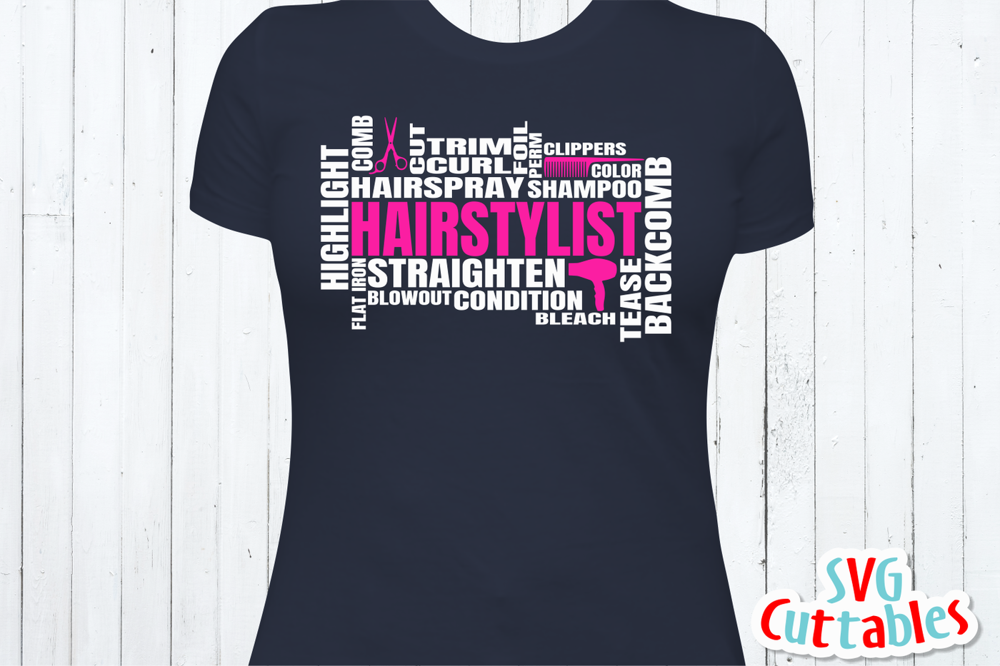 Hairstylist Word Art Cut File By Svg Cuttables Thehungryjpeg Com